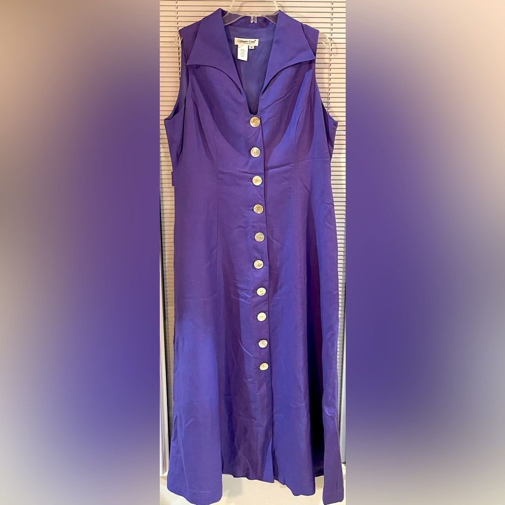 Coldwater Creek Linen/Rayon Dress Size 12